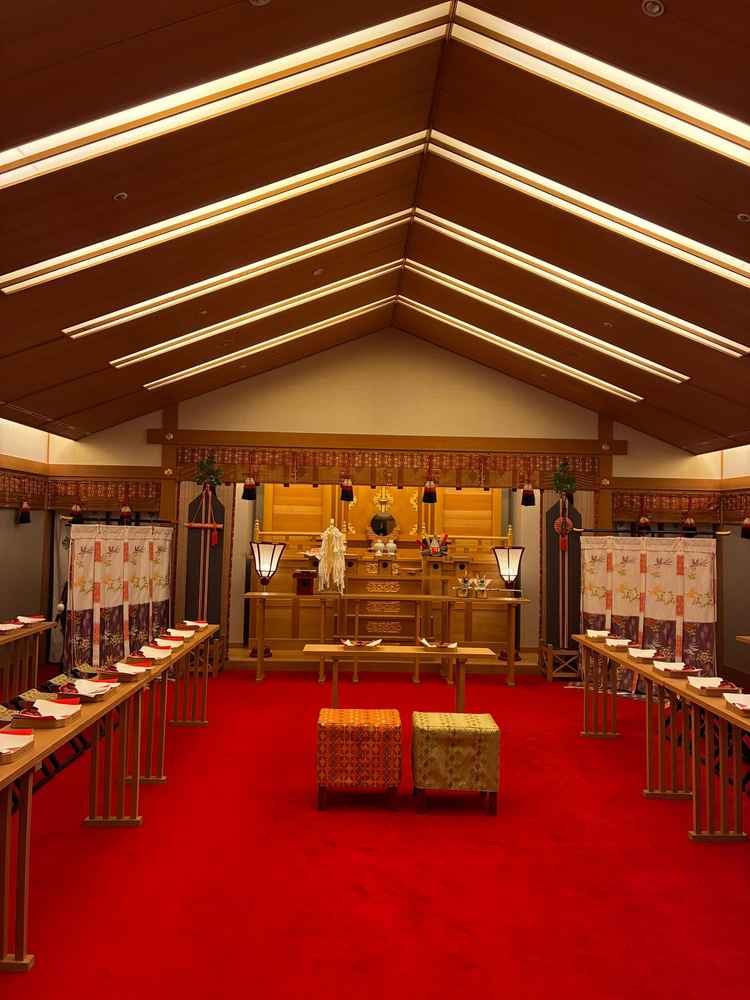 和装で結婚式を行うときは、ここで行います。
