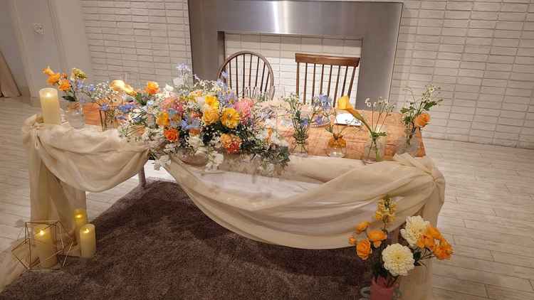 披露宴会場の高砂