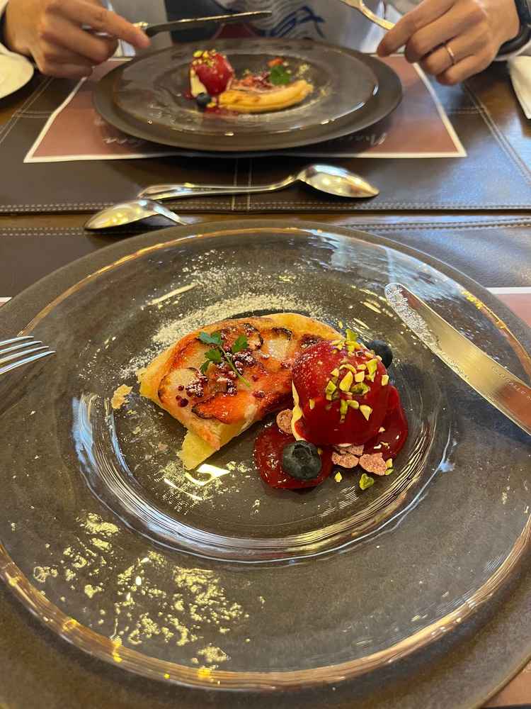 試食のデザートが美味しかった