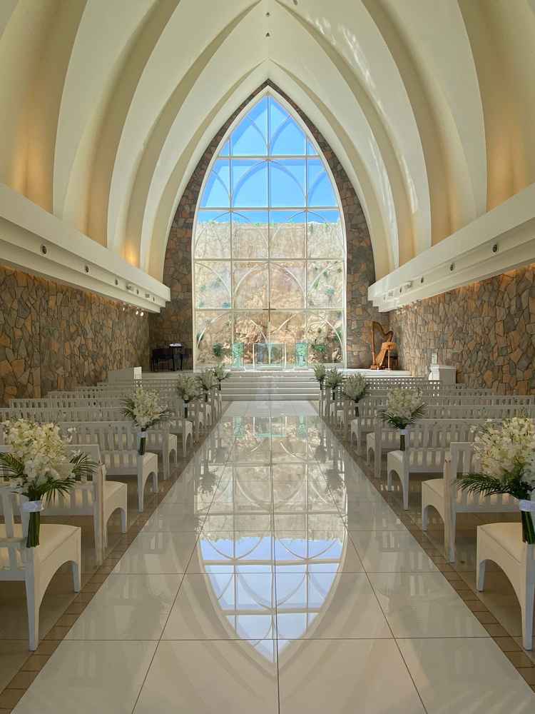 実物の式場はとてもすばらしかったです。一番の魅力だと思います。