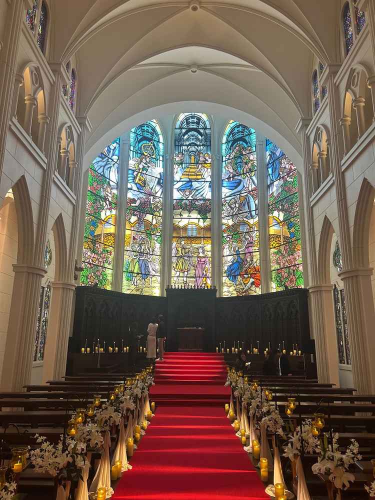 模擬挙式を見せてもらいましたが本当に素敵でした。