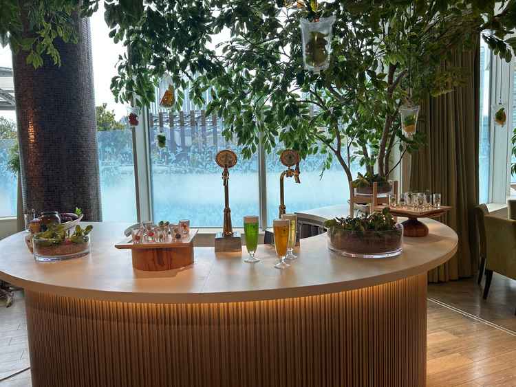 披露宴会場にあるバーカウンター