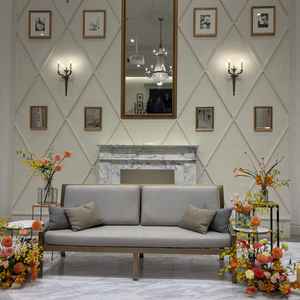 披露宴会場　新郎新婦席