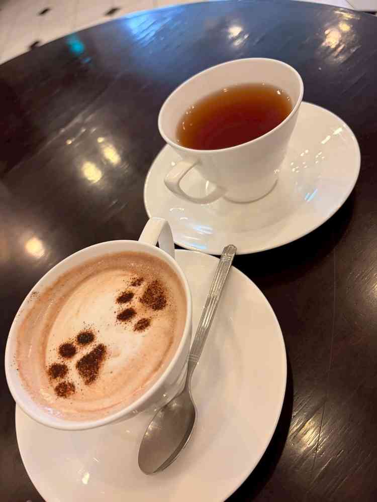 ドリンクは滞在中何度も出してくださいました。ココアにはアートもあり、可愛く嬉しくなりました。