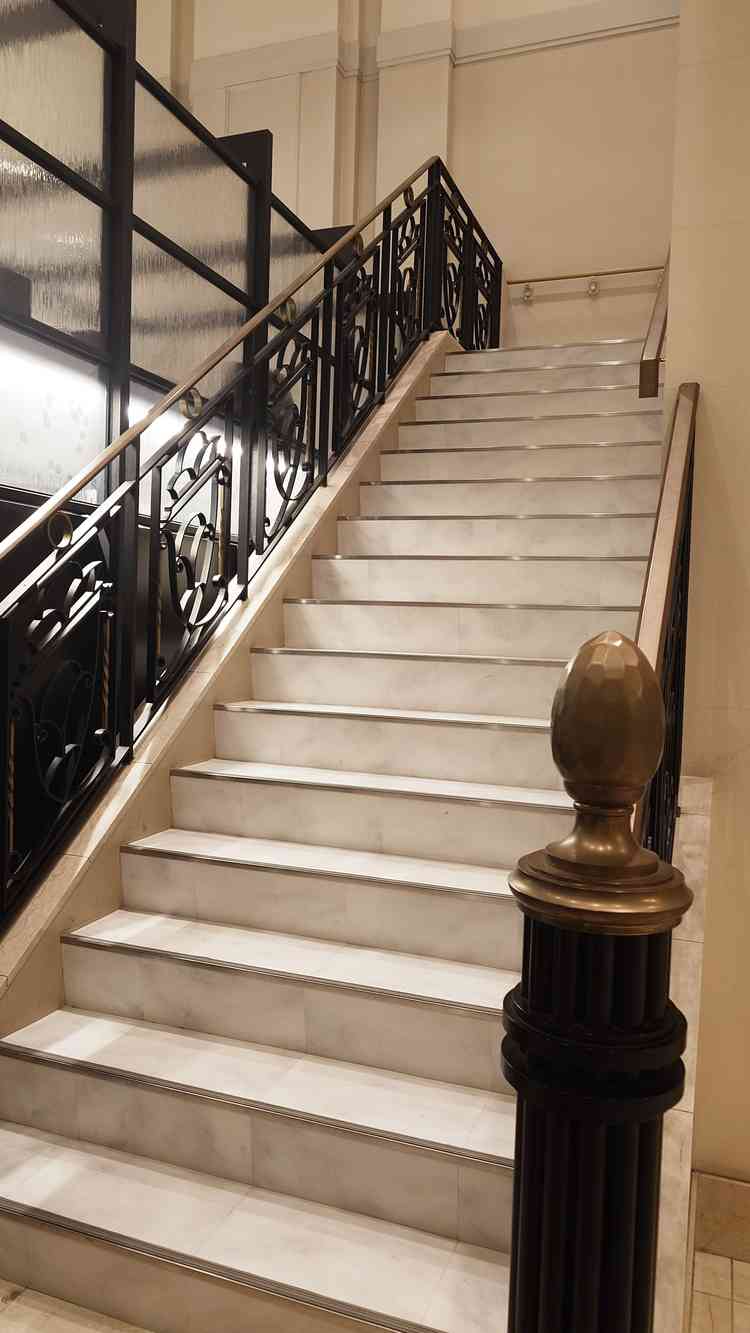 館内の階段（フォトスポットとして案内された）