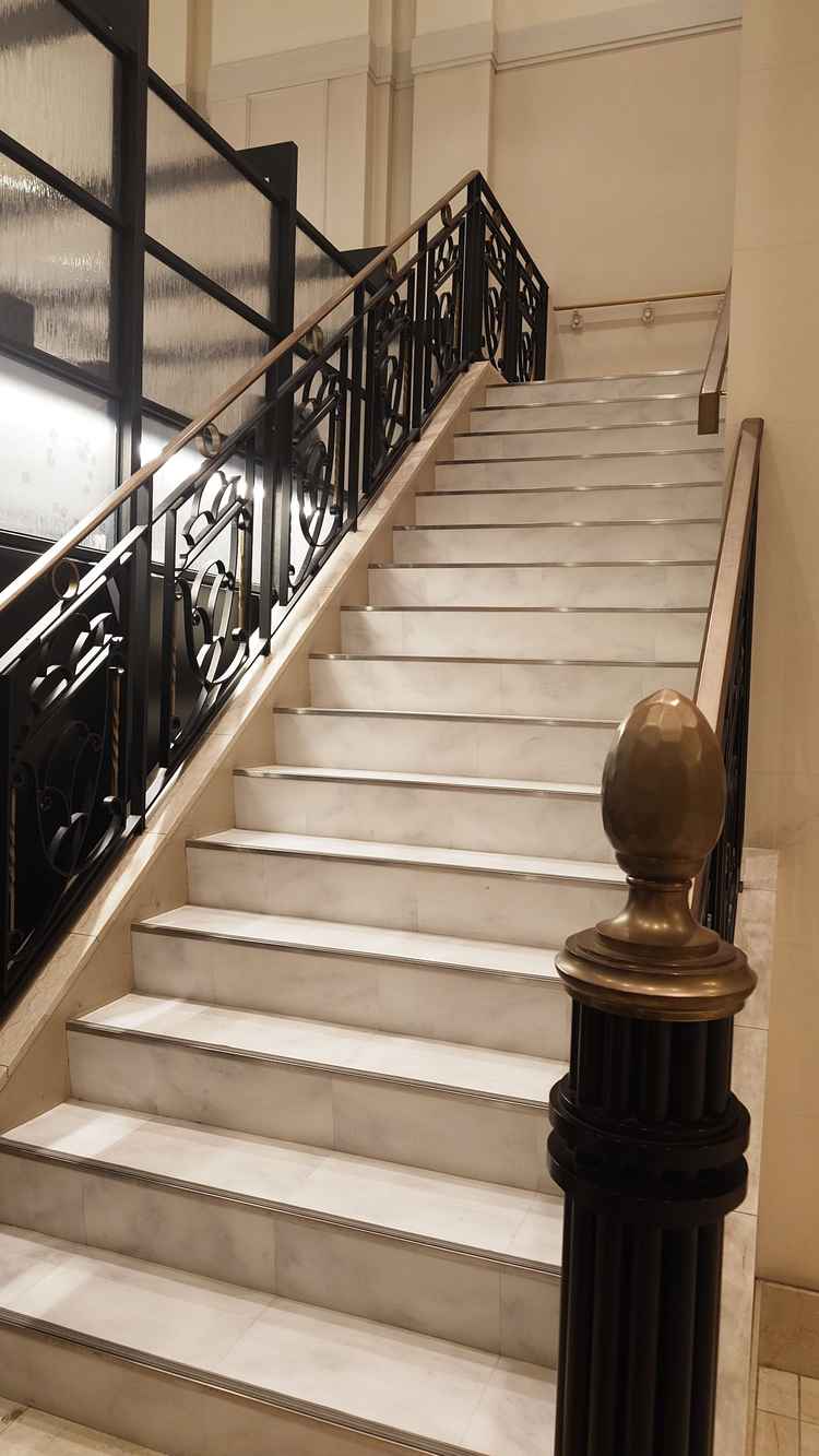 館内の階段（フォトスポットとして案内された）