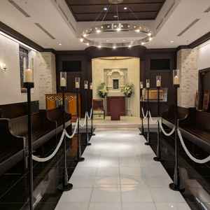 チャペルの雰囲気が良かったです。最大50名ほど座れるようです。