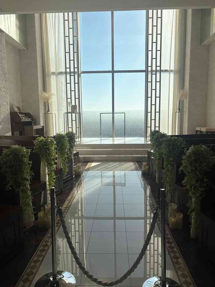 短いバージンロードを希望している方にはとてもいいと思いました！