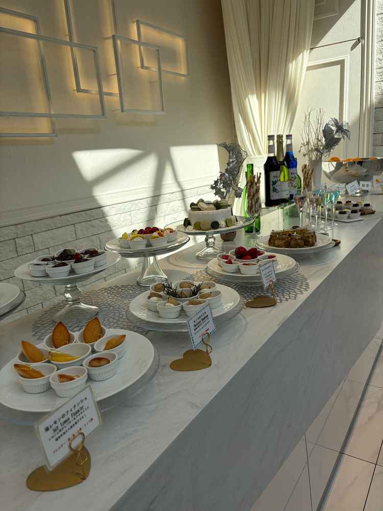 ウェルカムパーティのメニューは男性にも女性にも喜ばれそうなものでした。