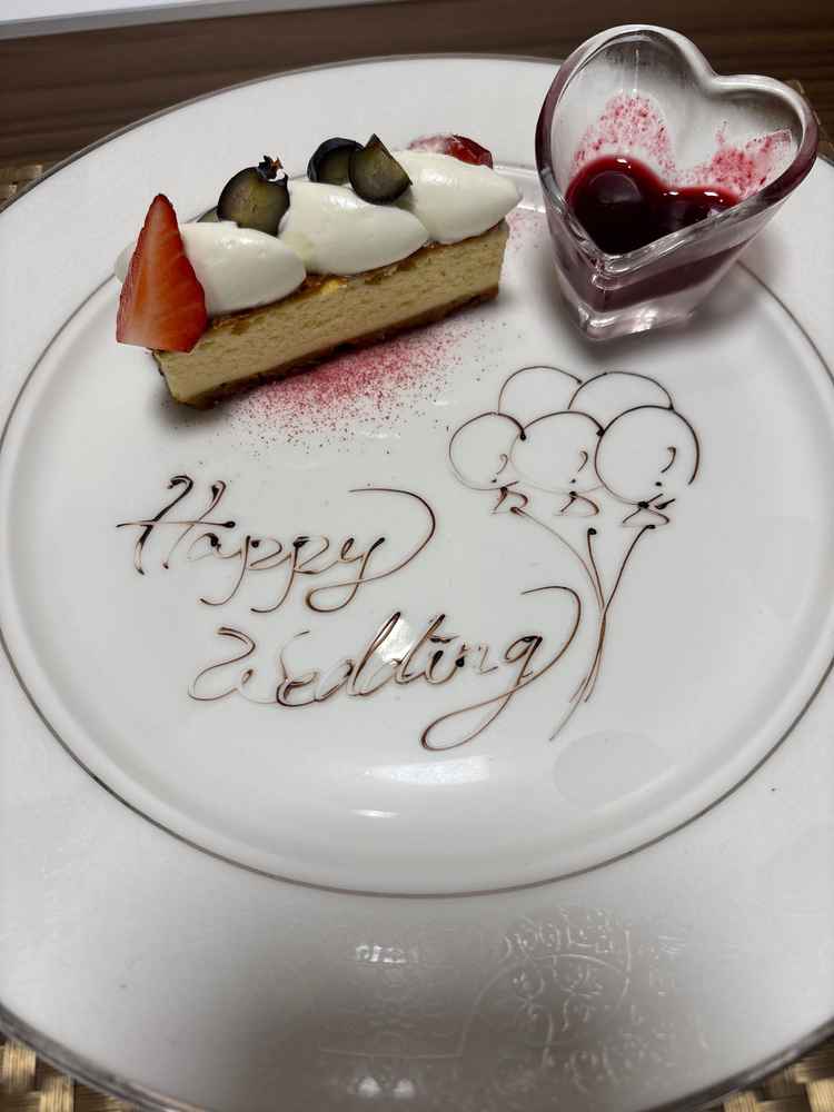 試食の写真①チーズケーキ美味しかった。