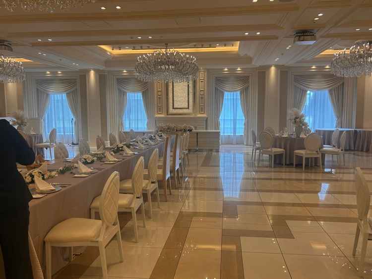 広々とした披露宴会場がとても良かった。