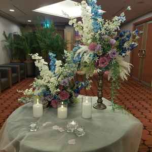 ここはウェルカムボードや写真など小物を置くスペースになっています。