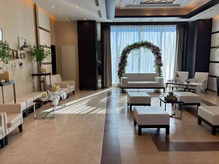 前室、ゆったりとしたスペース