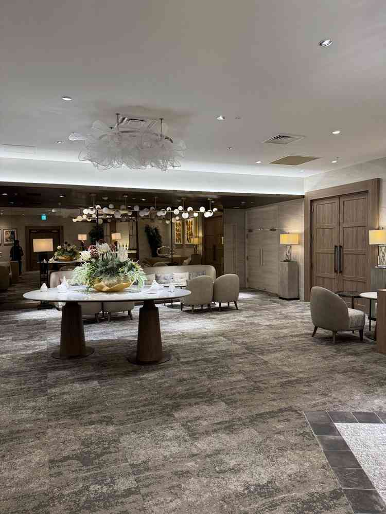 リニューアル披露宴会場のリビングスペース