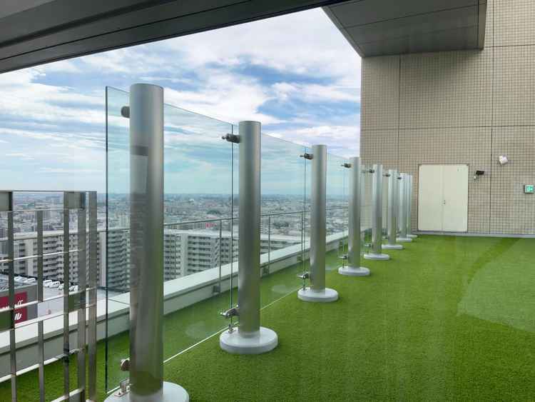 チャペル横のアフターパーティースペース