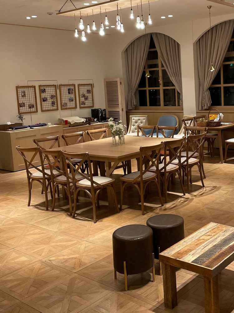 ゲストが写真を撮ったり歓談できるスペース。