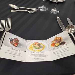 ブライダルフェアの試食会。