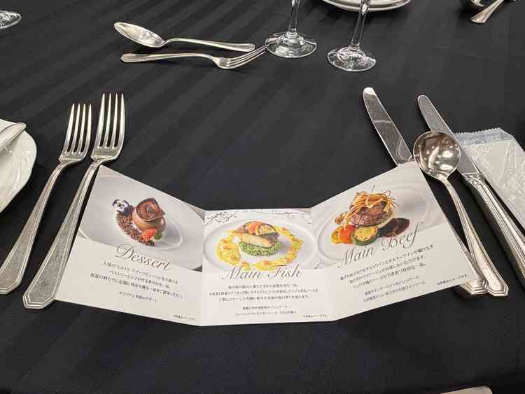 ブライダルフェアの試食会。