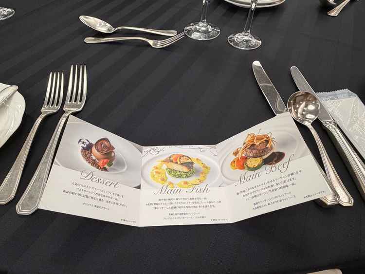 ブライダルフェアの試食会。