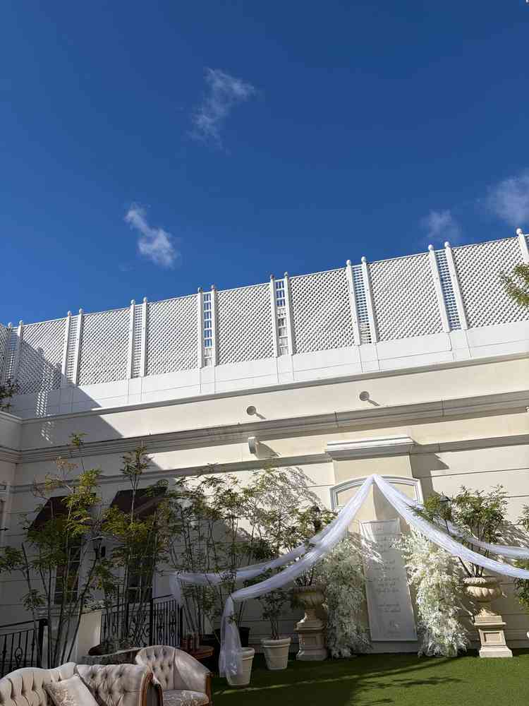 ガーデンが広く、自由度も高て、開ける青空もとても気持ちよかった