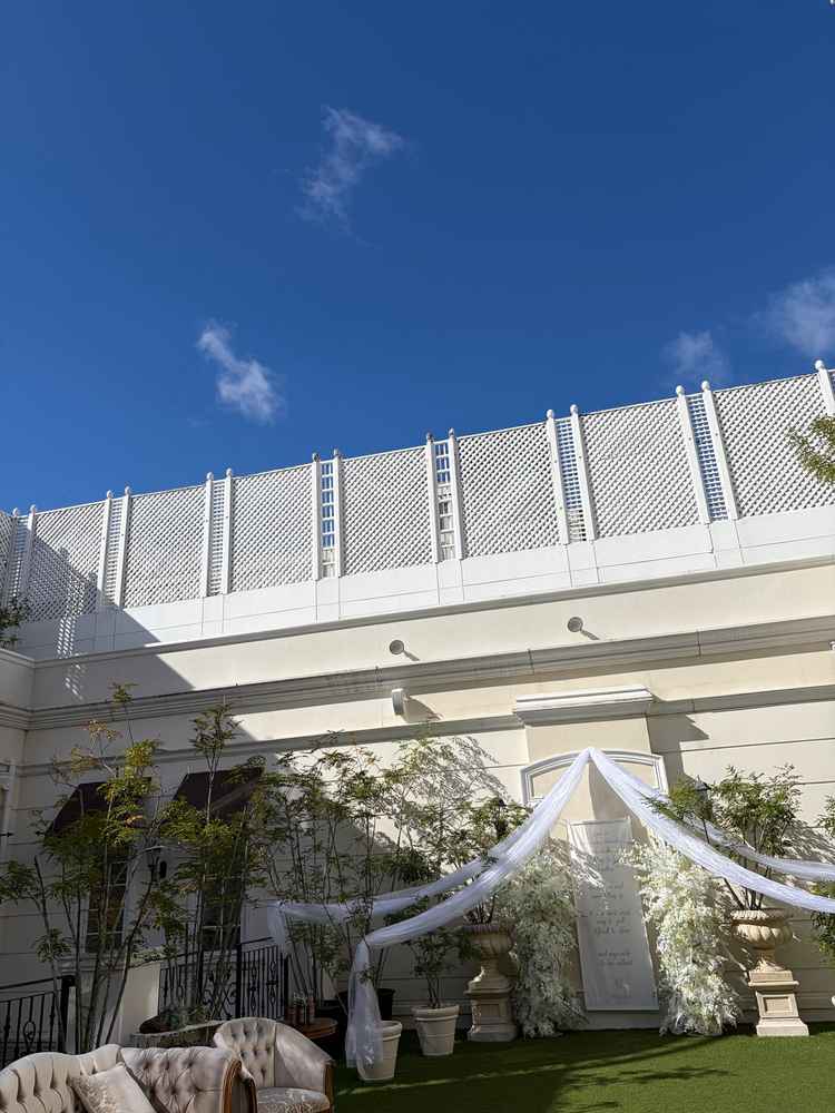 ガーデンが広く、自由度も高て、開ける青空もとても気持ちよかった