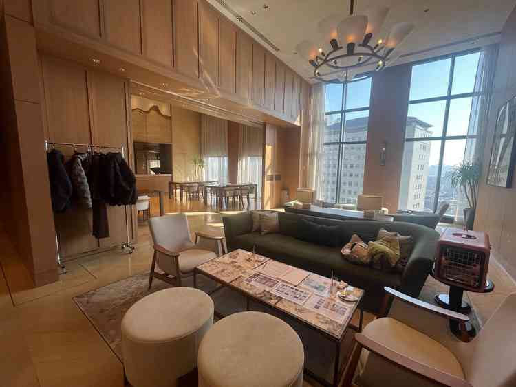 披露宴会場へ入る前のスペース