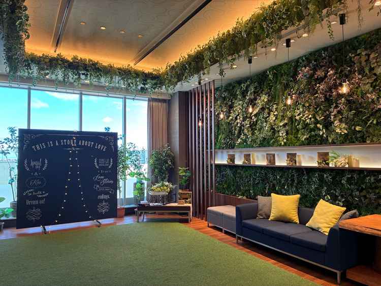 1つ目のパーティ会場に行く前の部屋