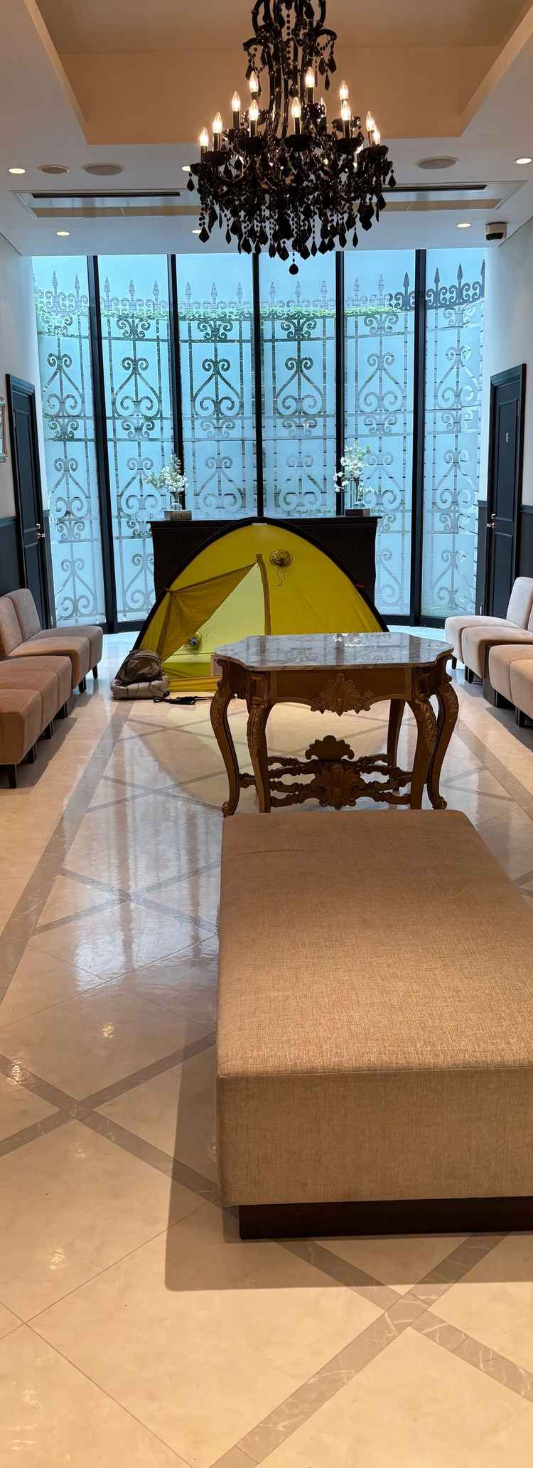 ウェルカムルーム。貸切ということもあり、部屋丸ごとカスタマイズできるのがポイント。