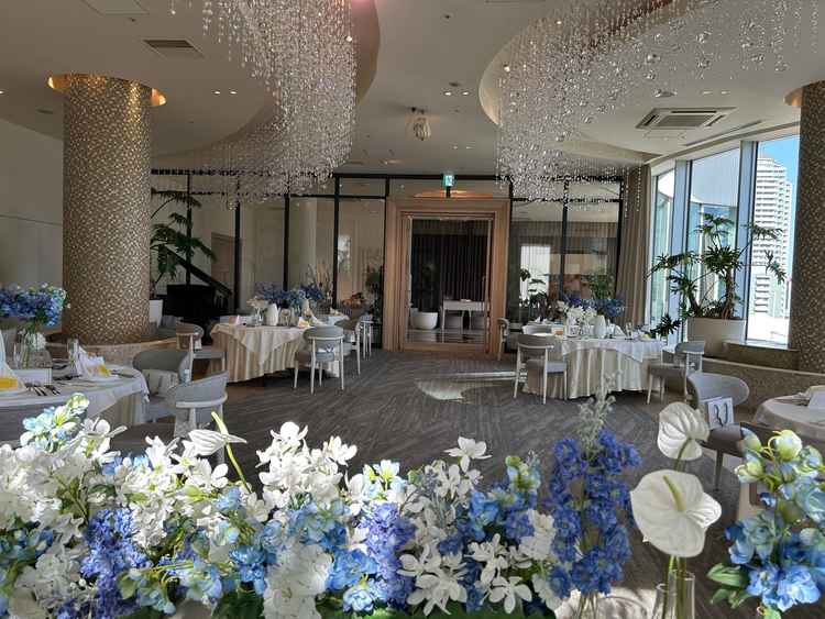 海系の披露宴会場