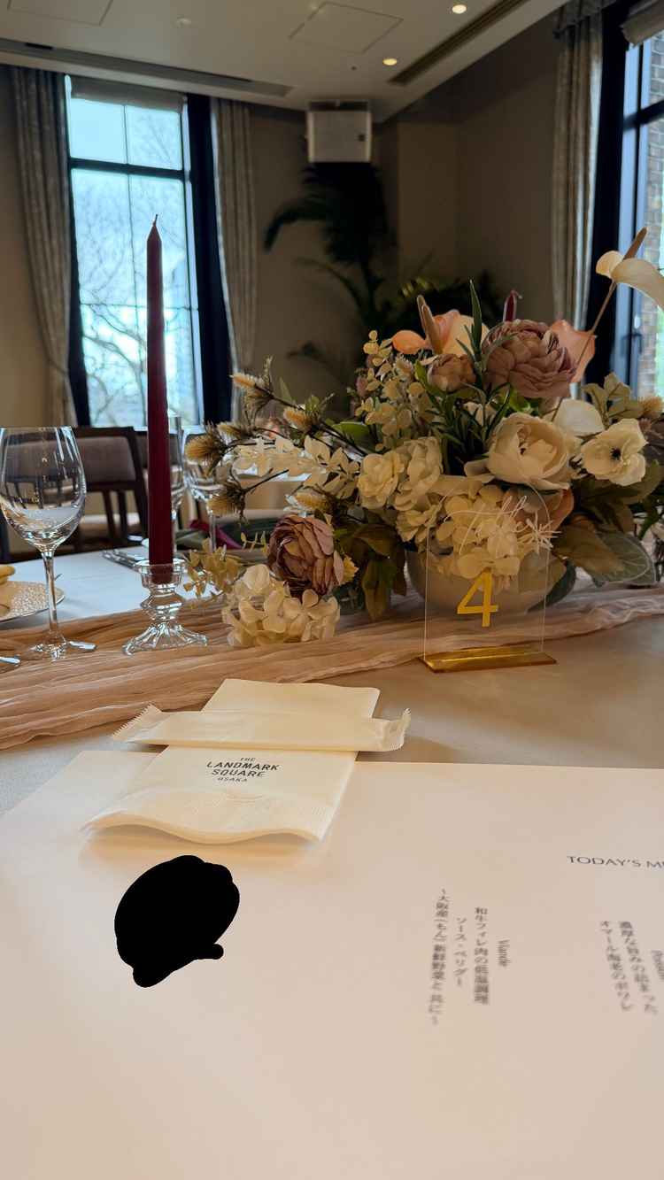 試食会場の装飾の雰囲気も素敵でした。