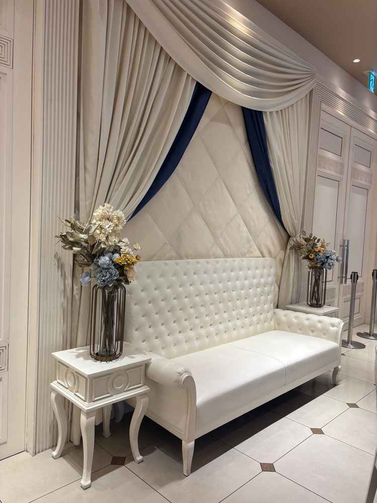 フォトスペースが確保されていて、ゲストと記念の写真を撮りやすそうであった。