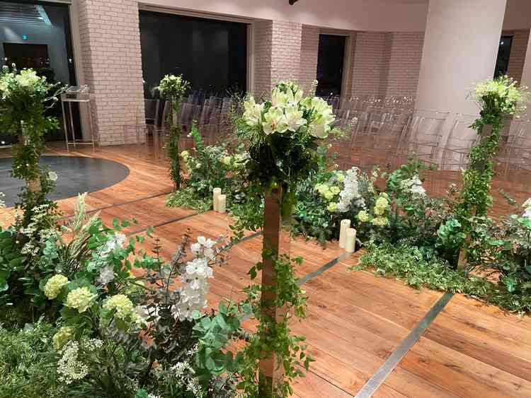 二つめのチャペル。ガーデン挙式のような雰囲気