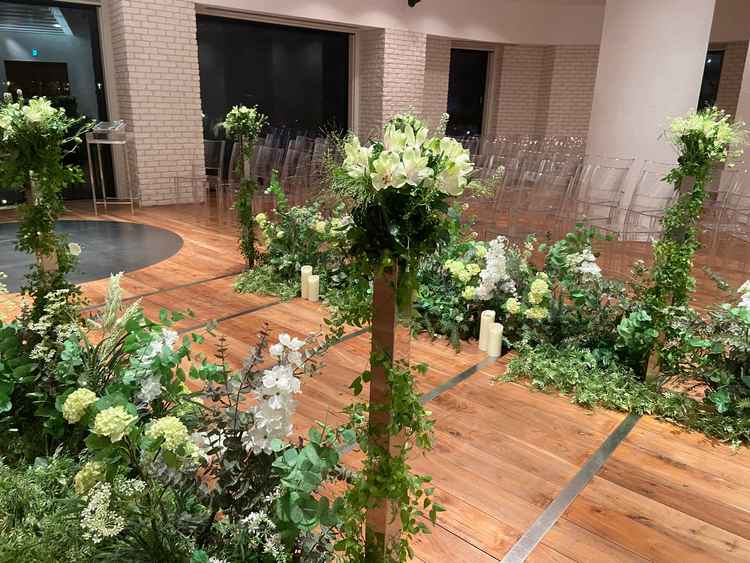 二つめのチャペル。ガーデン挙式のような雰囲気