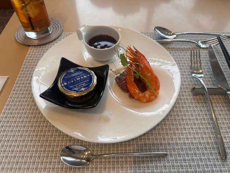 和フレンチのハーフ試食。味はシンプルだが素材がとても美味しく感じることができた。