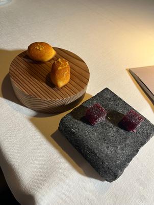 食後に
