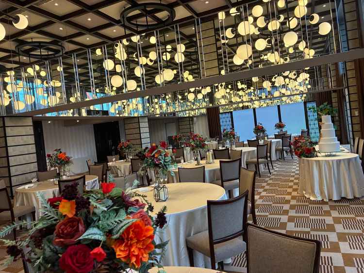 披露宴会場ごとに雰囲気が異なりどの会場も素敵でした。