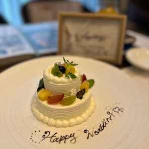 試食のケーキ