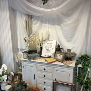 入口付近の飾り付け。