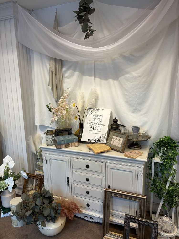 入口付近の飾り付け。