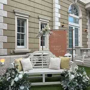 ウェルカムスペースの写真。ゲストのみんなにも写真を撮りたくなるような素敵なスペースでした。