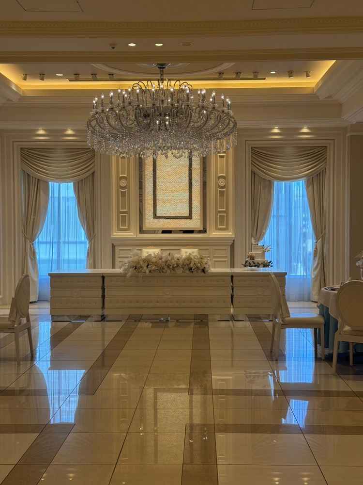 披露宴会場は、すごくかわいくて、アレンジするのが楽しみです。