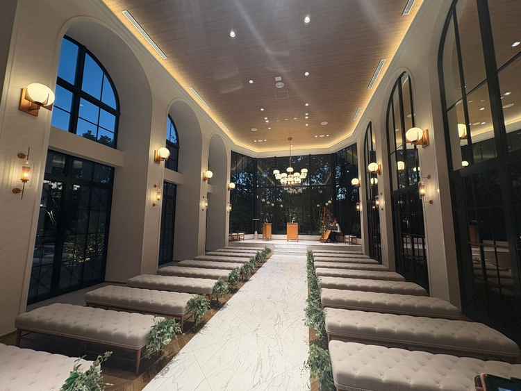 夫撮影。チャペル。