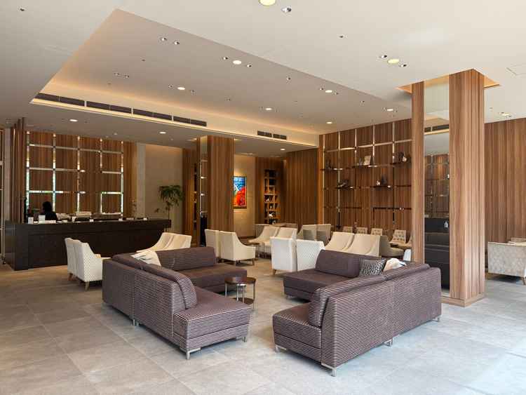 フォレスト・メゾン側の待合室の様子です。ここで、ゲストの方がドリンクを飲みながら待ちます。