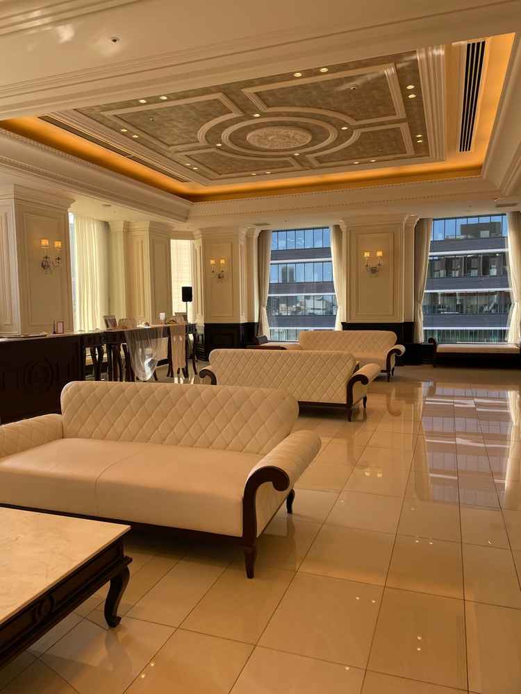 挙式の前にゲストが待つ空間。