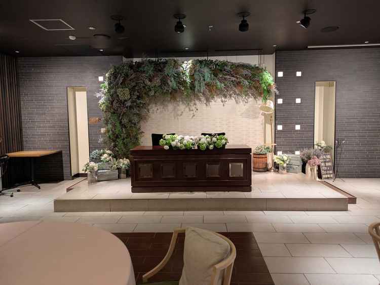 温かみのある披露宴会場