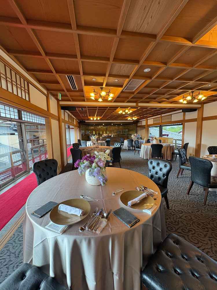 披露宴会場は素晴らしい。