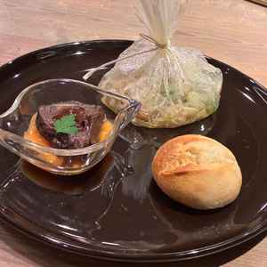 試食の品数も多く、デザート含めて3皿ご提供くださいました。温かいお料理でおいしかったです。