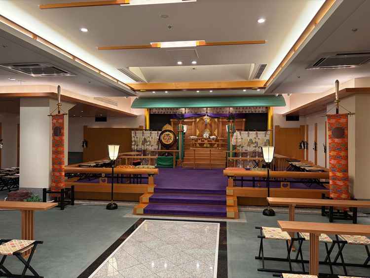 ホテル内の神前式場。