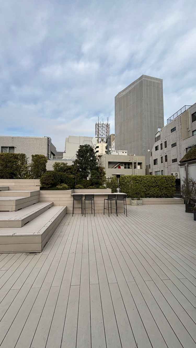 披露宴会場から外に出れるようになっています。