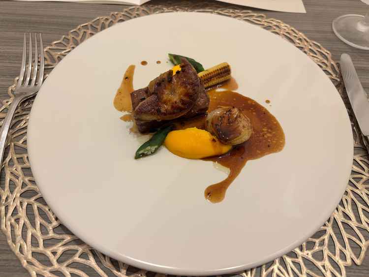 お料理は大きなフォアグラの乗ったロッシーニを試食。とても美味しくて満足度も高かったです。